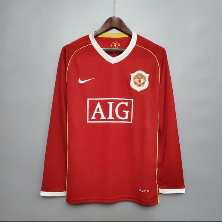 Jerseys Retro - Manchester United manga larga
